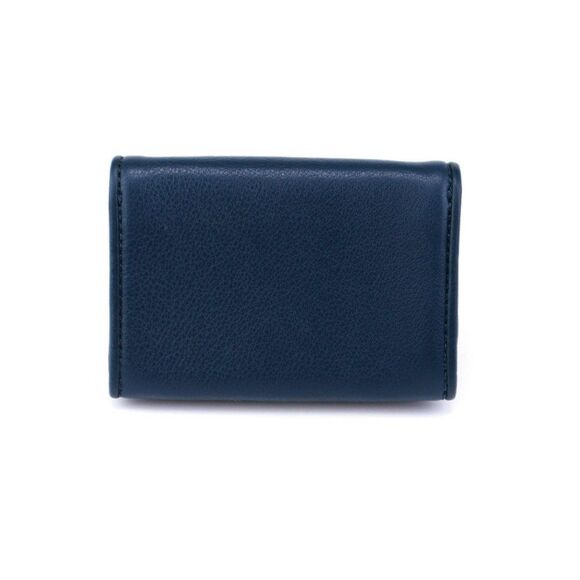 NWT Michael Kors Fulton MK Logo Leather Credit Card Case Navy - Picture 4 of 7